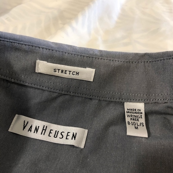 Van Heusen button up blouse 3/4 sleeve M - Picture 3 of 5